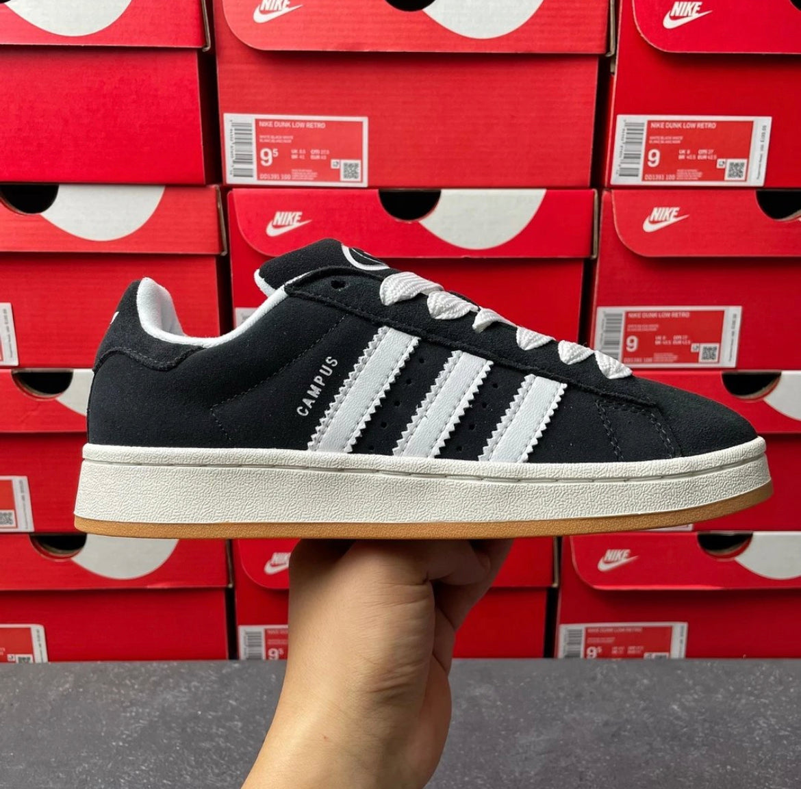 Adidas Campus Negra Y Blanca