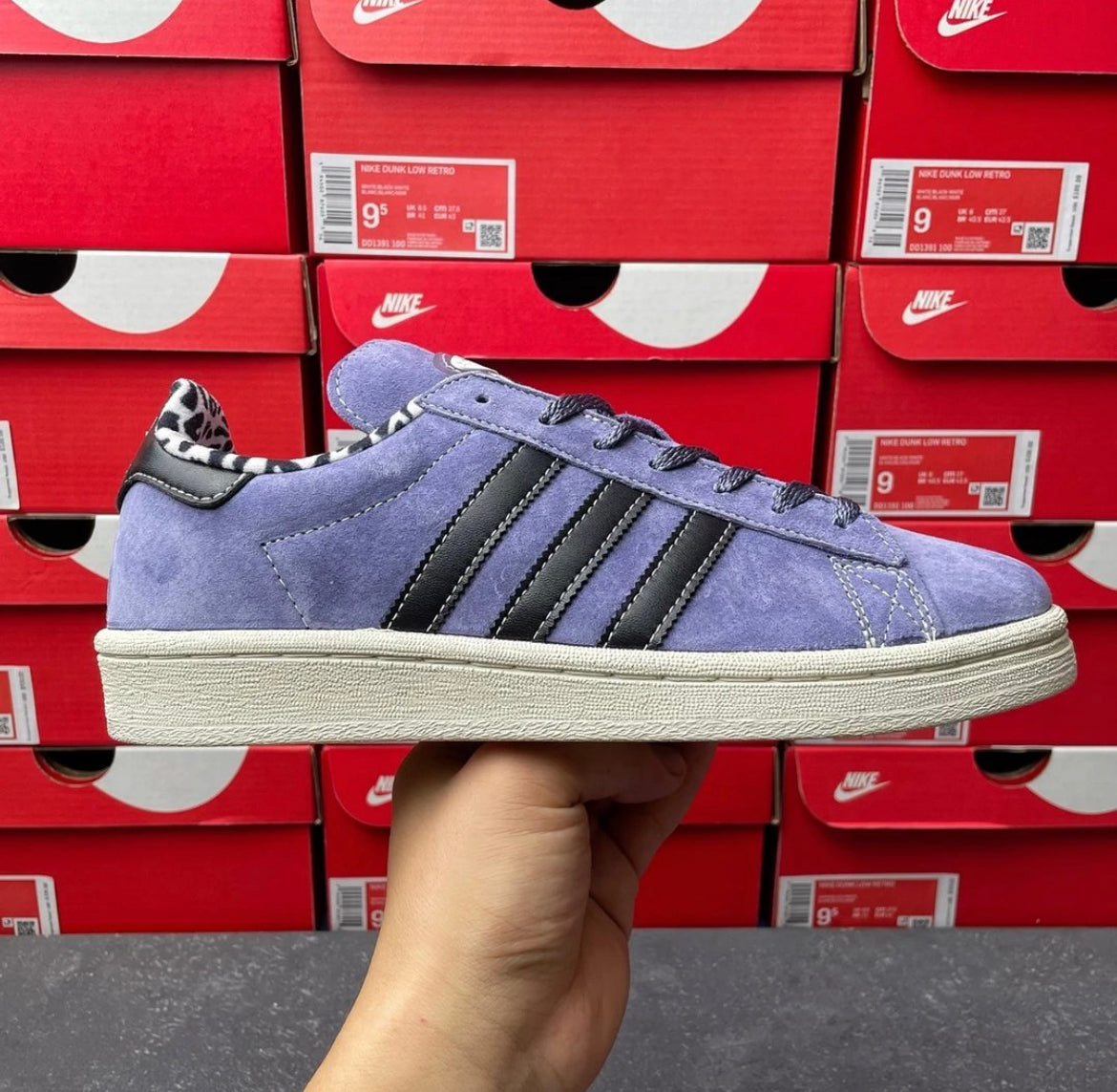 Adidas Campus Purpura Y Negra